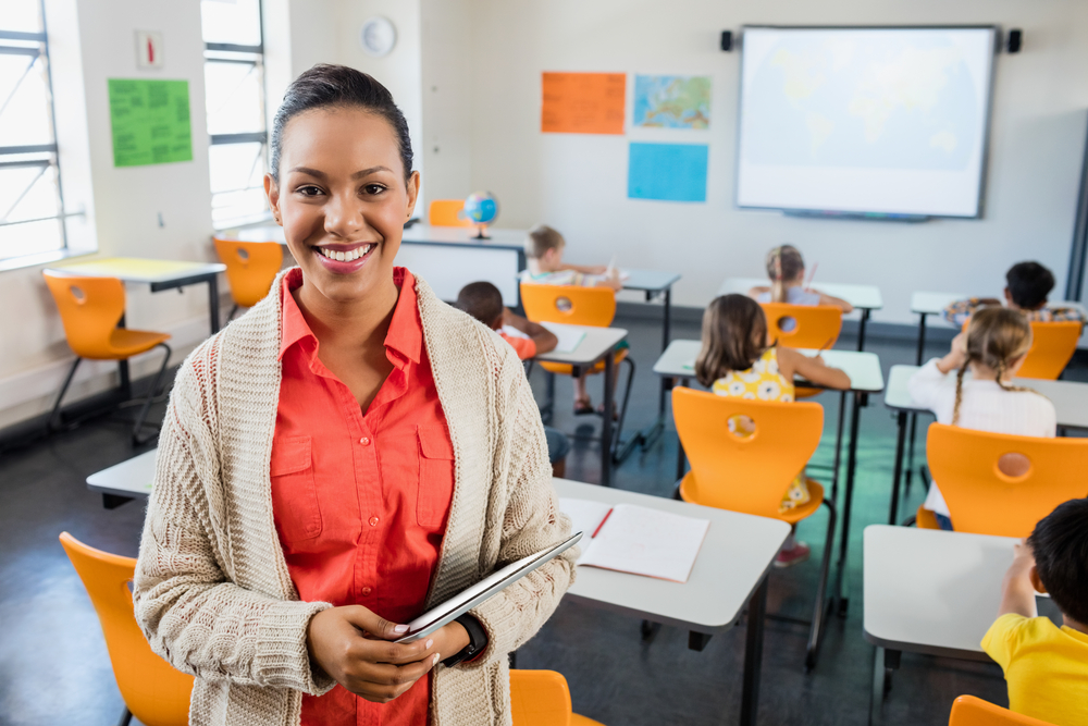 A happy teacher