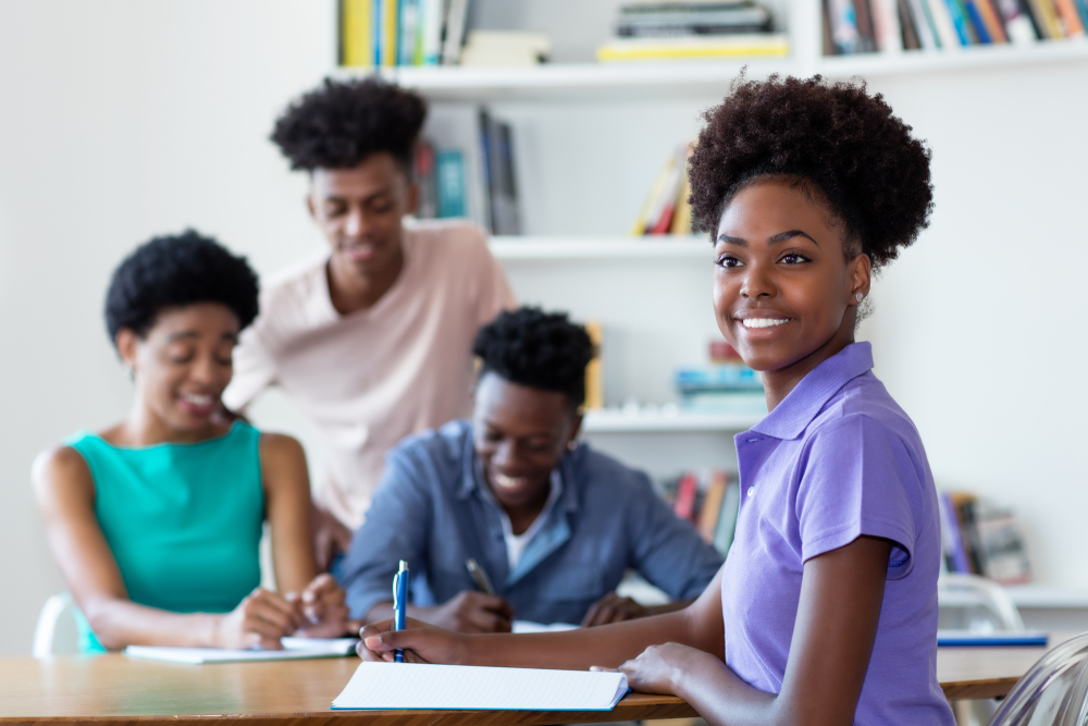 Engaged students in the classroom